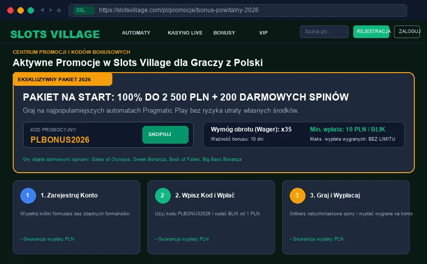 Slots Village Login :  konfiguracja dwuskładnikowego logowania 2FA