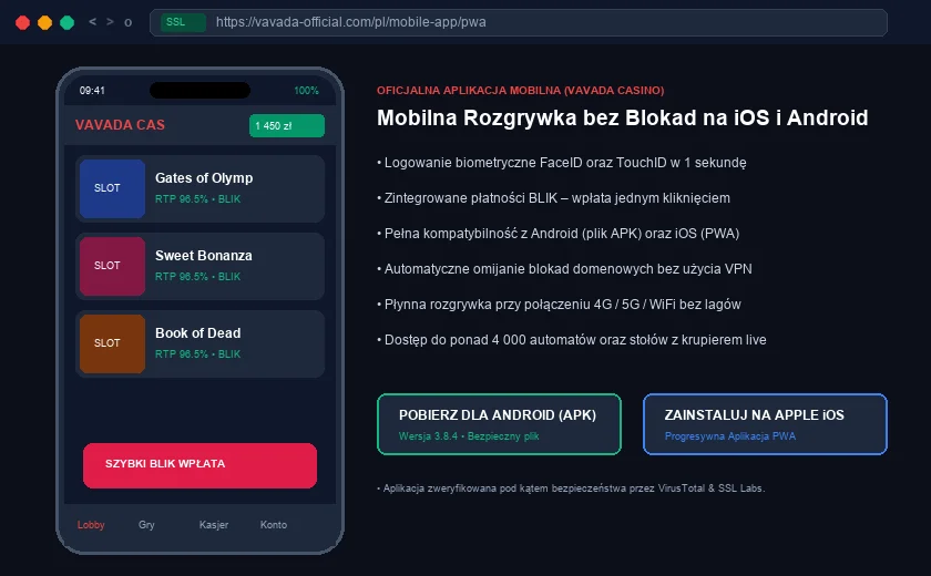 Vavada Casino :  aplikacja mobilna i gra na telefonie